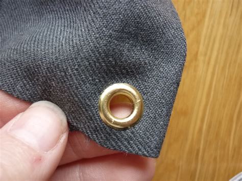 metal holes for fabric|how to fix eyelets fabric.